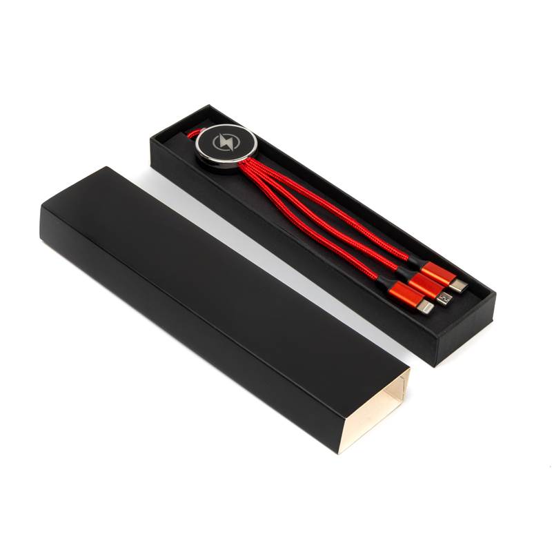 Cavo di ricarica 3 in 1 con logo LED - immagine 8