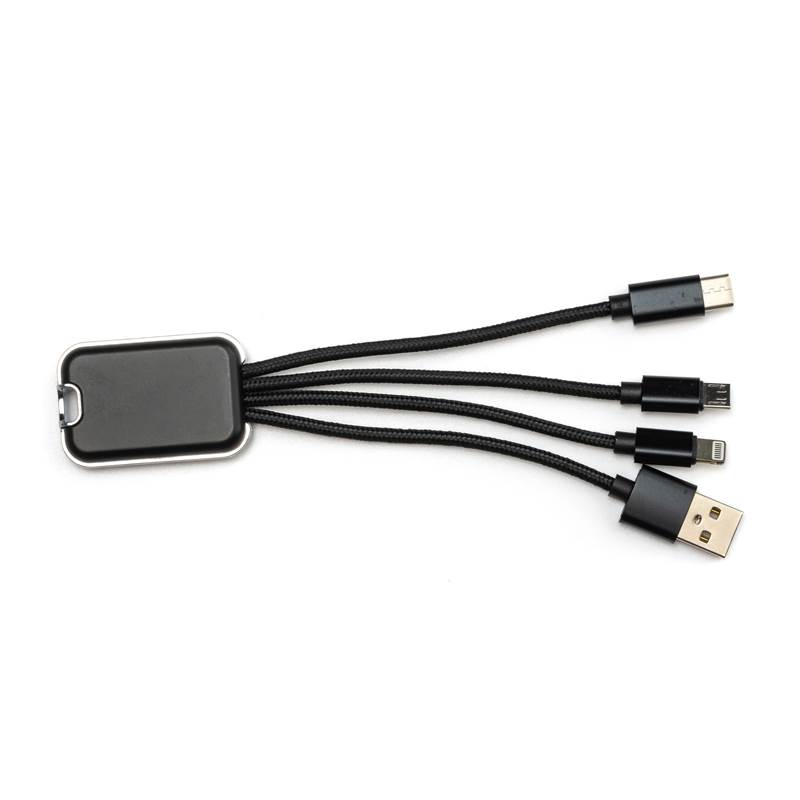 Charging cable 3 in 1 with pendant