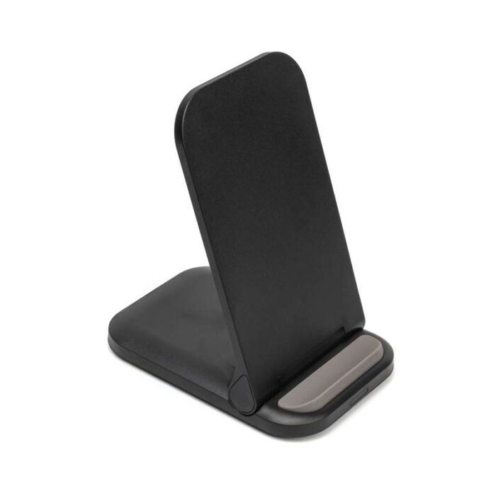 Desktop mobile phone stand with wireless charger