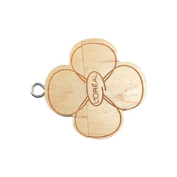 USB FLOWER WOOD