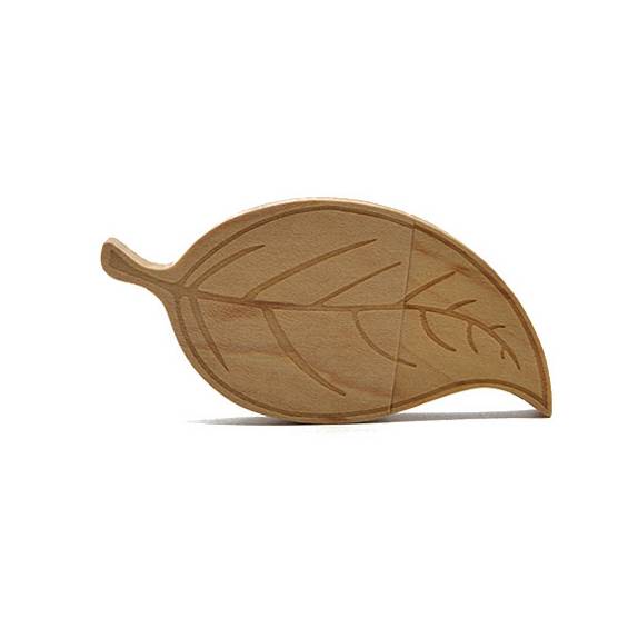 USB WOODEN LEAF