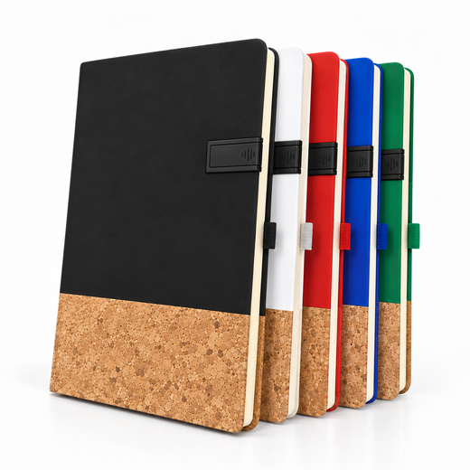 Business set: A5 PU leather and cork notebook + USB drive - Image 6