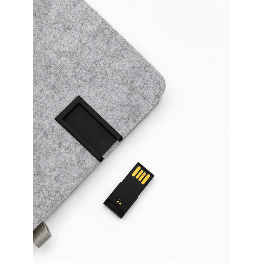 Business set: A5 RPET notebook with cork + USB drive - Image 2