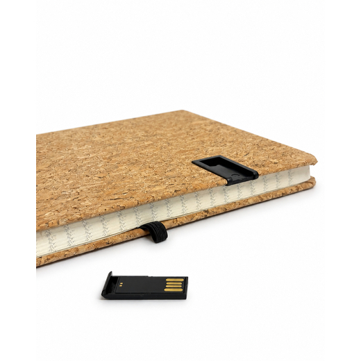 Business Set: A5 Cork Notebook + USB Flash Drive - Image 2